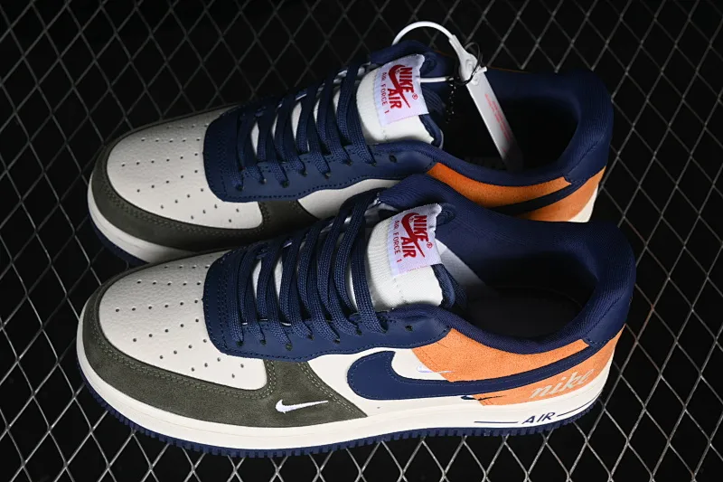 All Categories Nk Air Force 1 Air Force Series Nk Air Force 1 Low Air Force Low Nike Air Force 1'07 Low Yelin Orange Blue Air Force One Low Casual Shoes DF0188-124